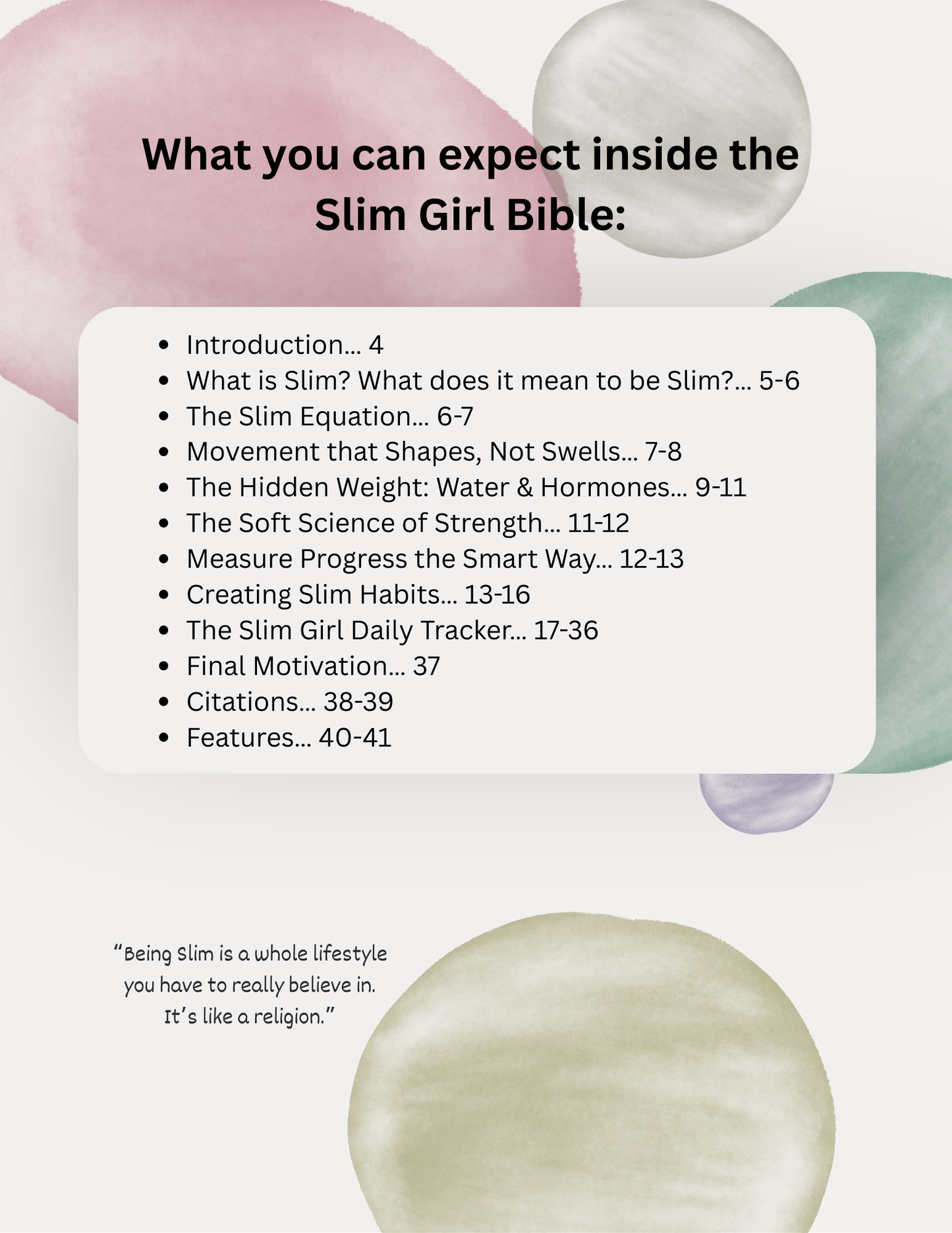 The Slim Girl Bible- World's #1 Best Slim Guidebook